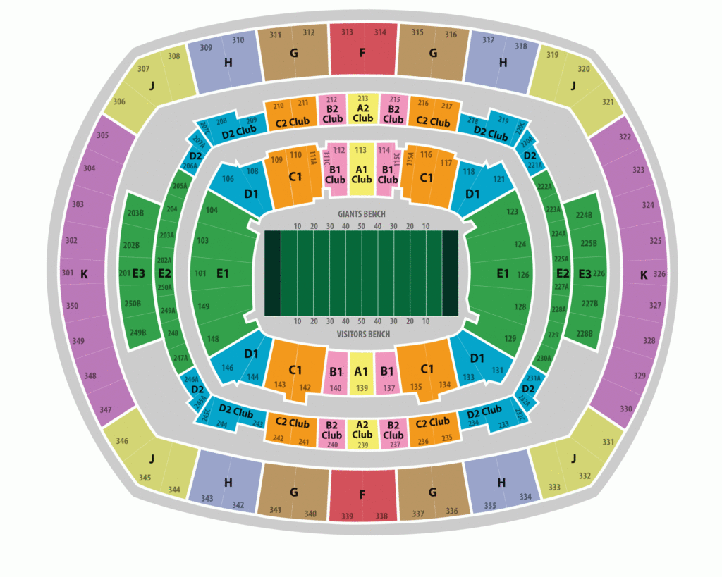 2014 Super Bowl Tickets MetLife Stadium Seating Chart And Parking 