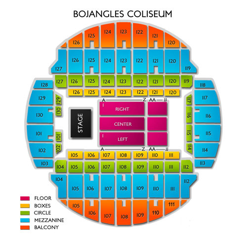 Bojangles Coliseum Seating Chart Vivid Seats