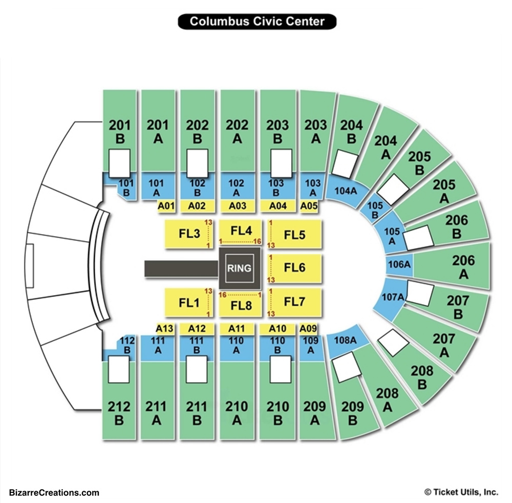 Columbus Civic Center Seating Chart Seating Charts Tickets