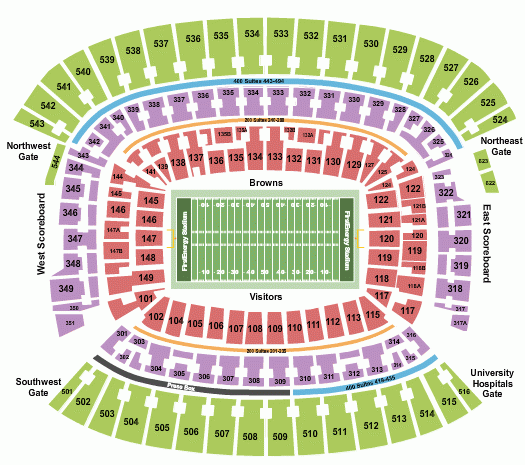 FirstEnergy Stadium Seating Chart Rows Seat Numbers And Club Seats