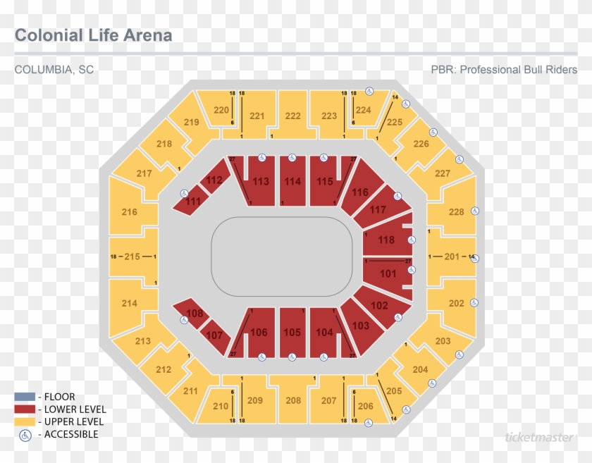 Pbr January Colonial Life Arena Seating Chart With Seat Numbers HD 