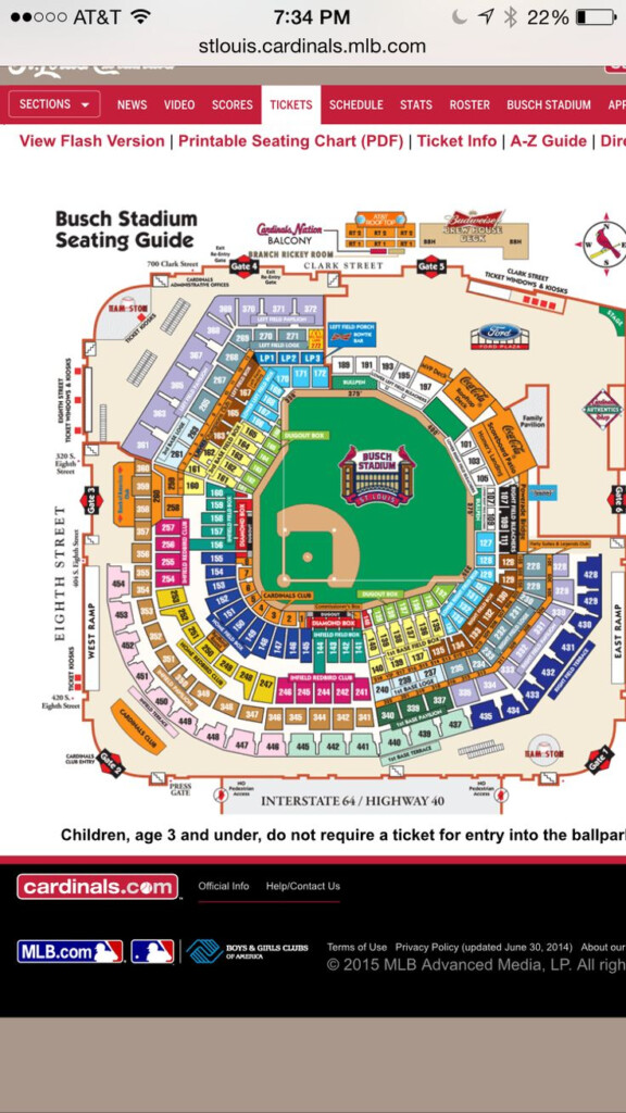 Pin By Kathy Little On Baseball Printable Tickets Busch Stadium 
