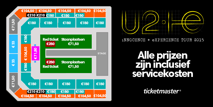 Plattegrond Ziggo Dome Stoelnummers Adele Official VIP Hospitality 