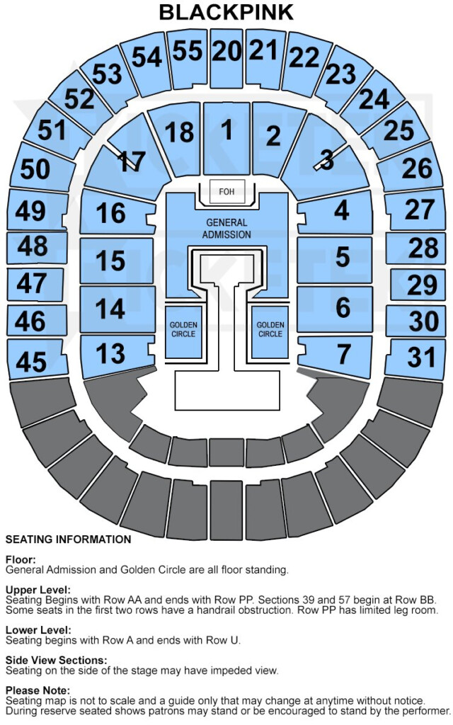 Rod Laver Arena Seat Map