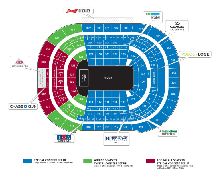 Tiaa Stadium Seating Chart