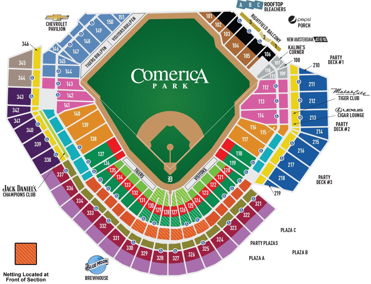 Tiger Stadium Seating Chart