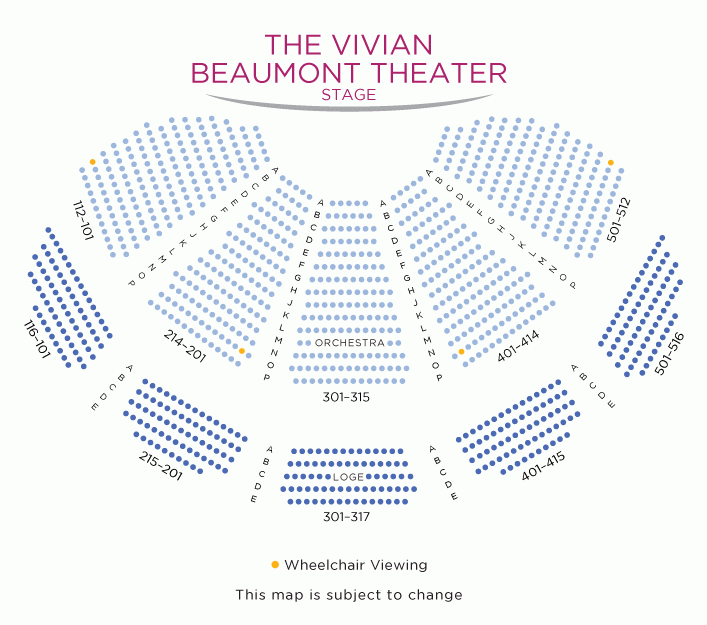 Vivian Beaumont Theater Seating Chart Vivian Beaumont Theater New 