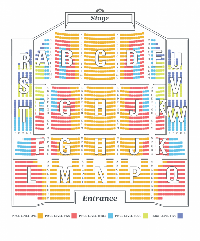 2019 20 Season Seating Charts NC Theatre