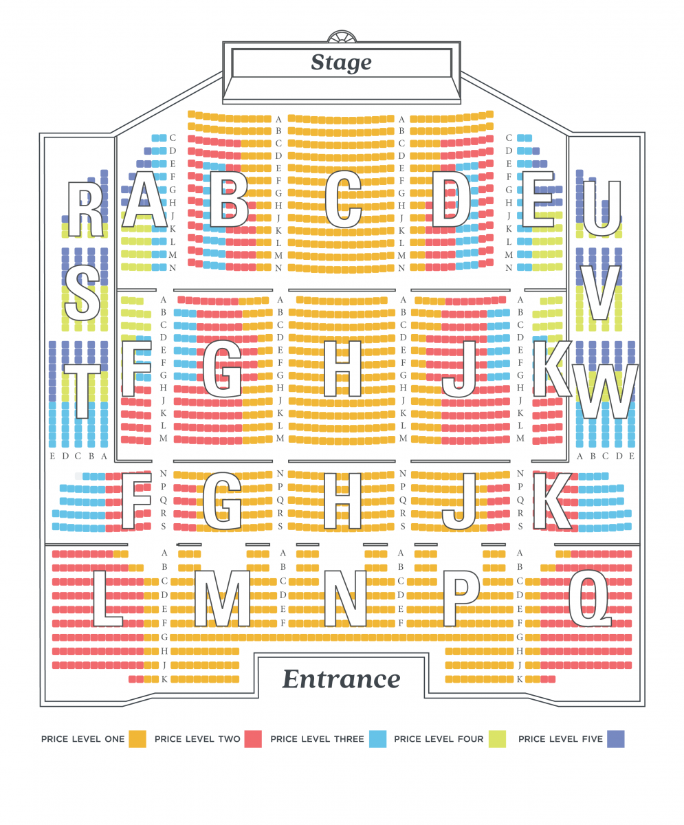 2019 20 Season Seating Charts NC Theatre