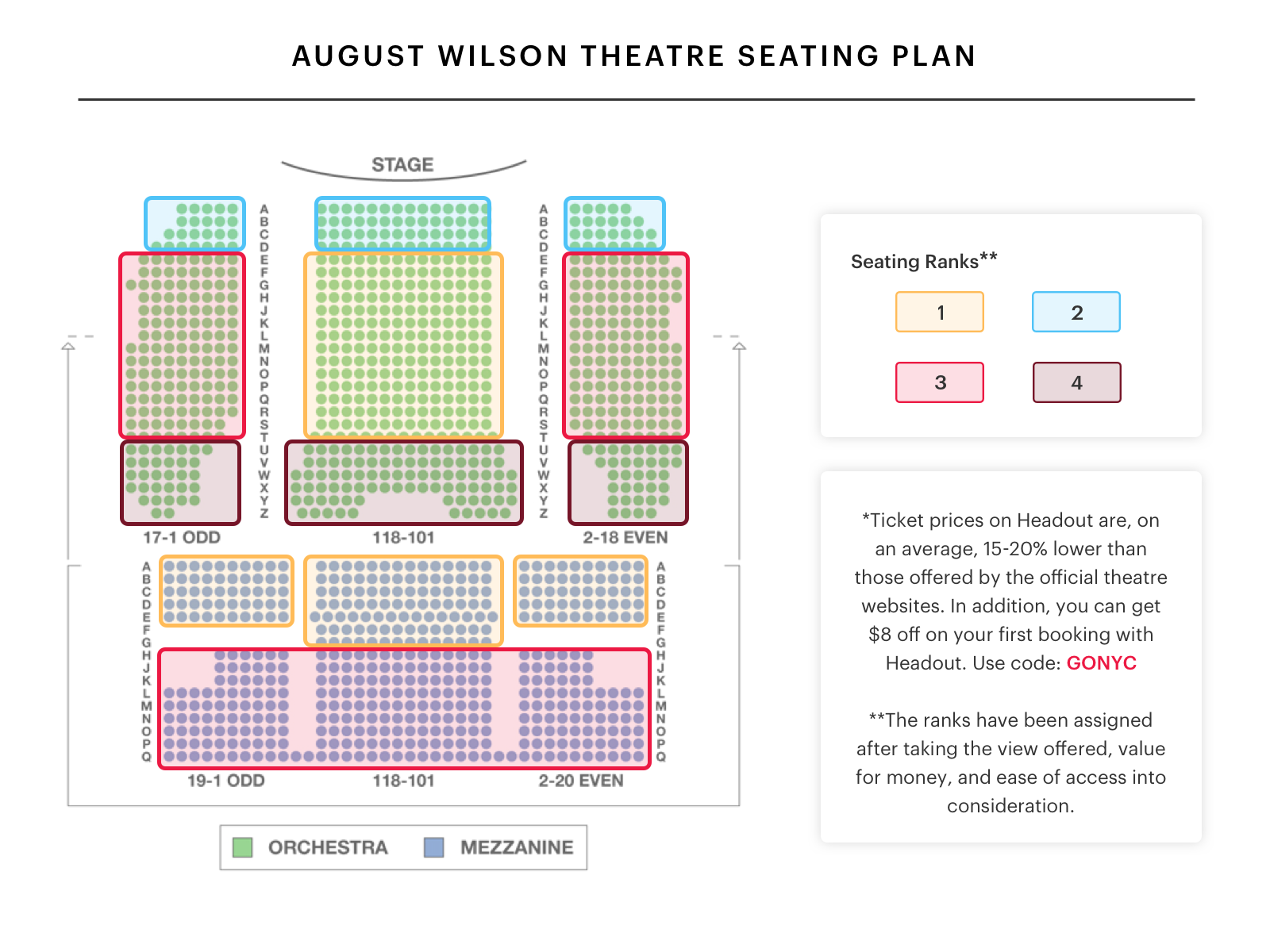 August Wilson Theatre Seating Chart Mean Girls Best Seats Insider 