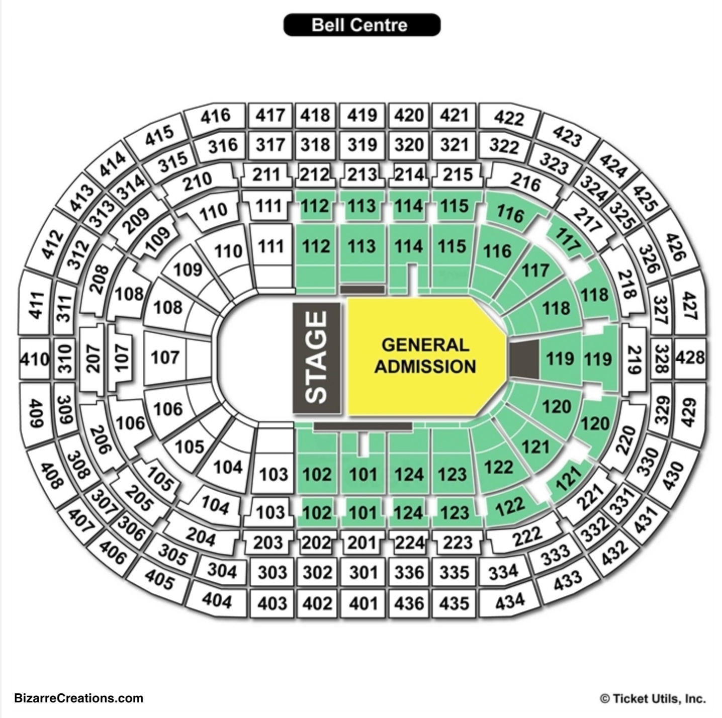 Bell Centre Seating Charts Views Games Answers Cheats