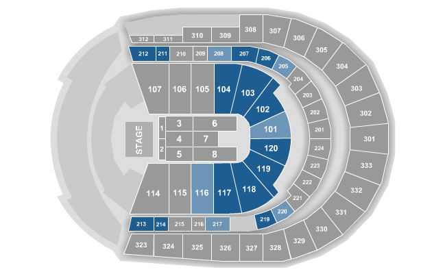 Bridgestone Arena Seating Charts