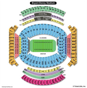 Alabama Crimson Tide Football Stadium Seating Chart - Seating-Chart.net