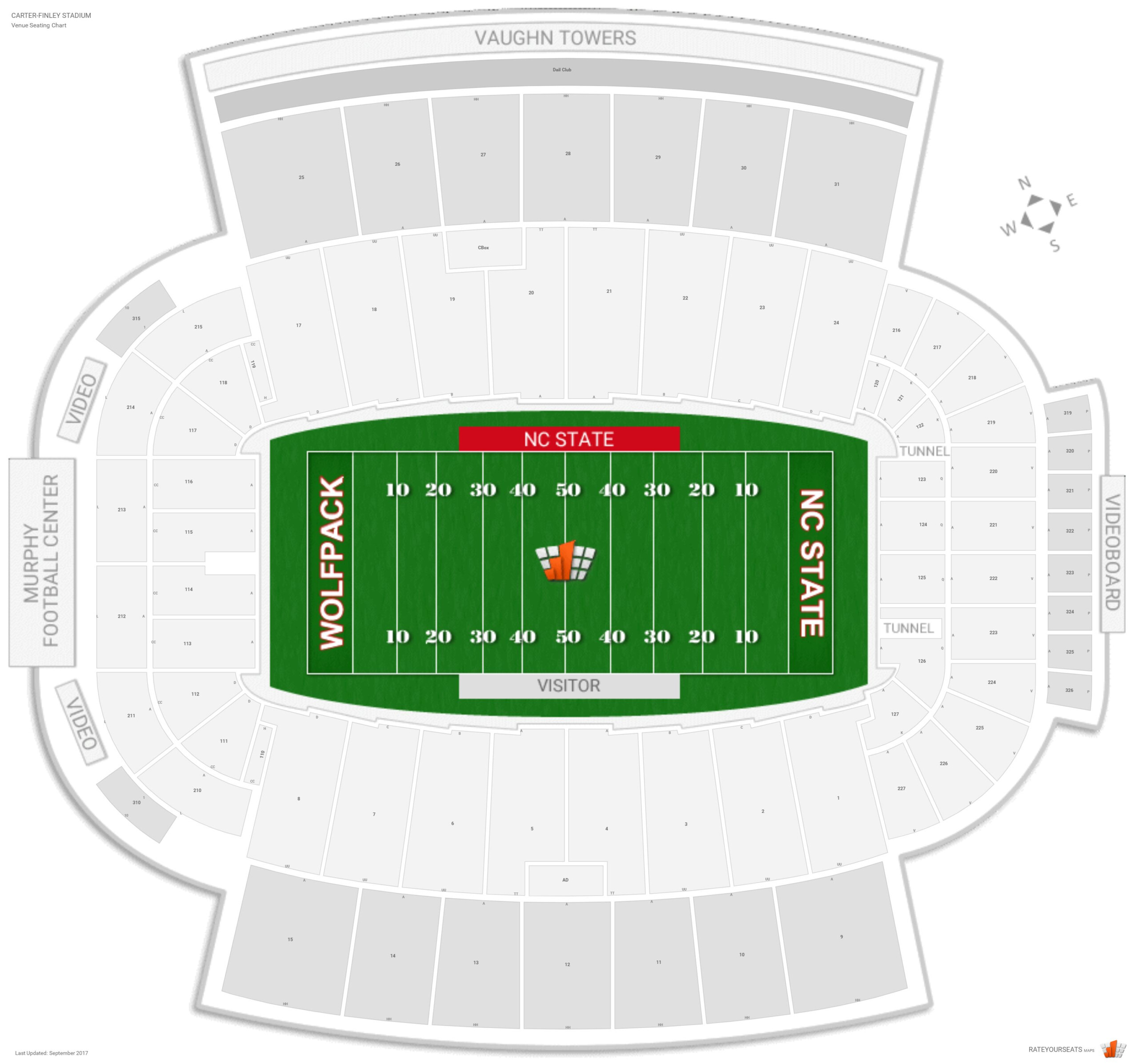 Carter Finley Stadium NC State Seating Guide RateYourSeats