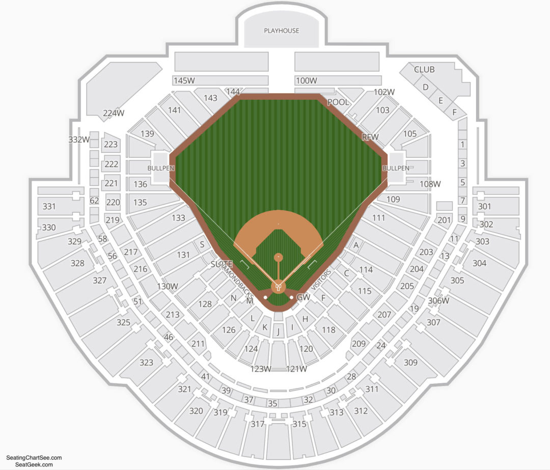 Chase Field Seating Chart Seating Charts Tickets