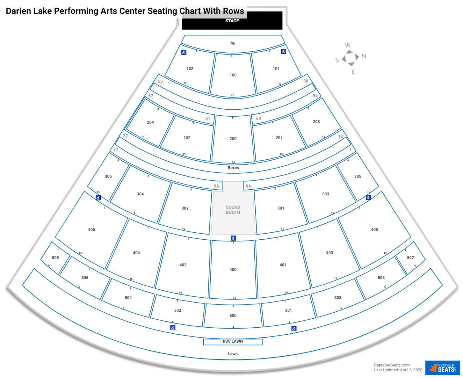 Darien Lake Concert Venue Seating Chart Matttroy Seating