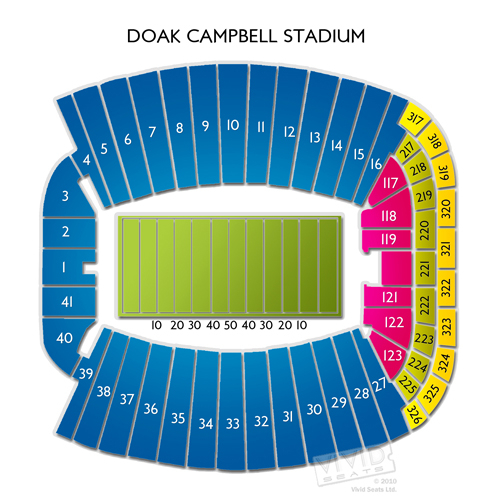 Doak Campbell Stadium Tickets Doak Campbell Stadium Seating Chart 