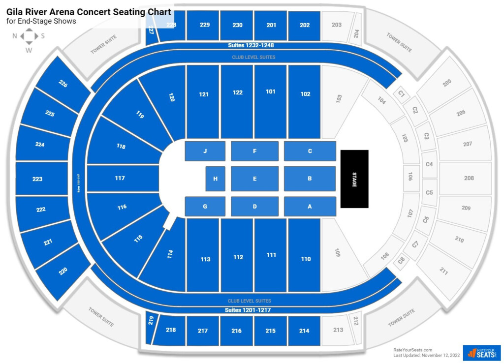 Gila River Seating Chart For Concerts - Seating-Chart.net