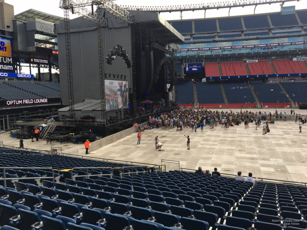 Gillette Stadium Section 112 Concert Seating RateYourSeats Seating