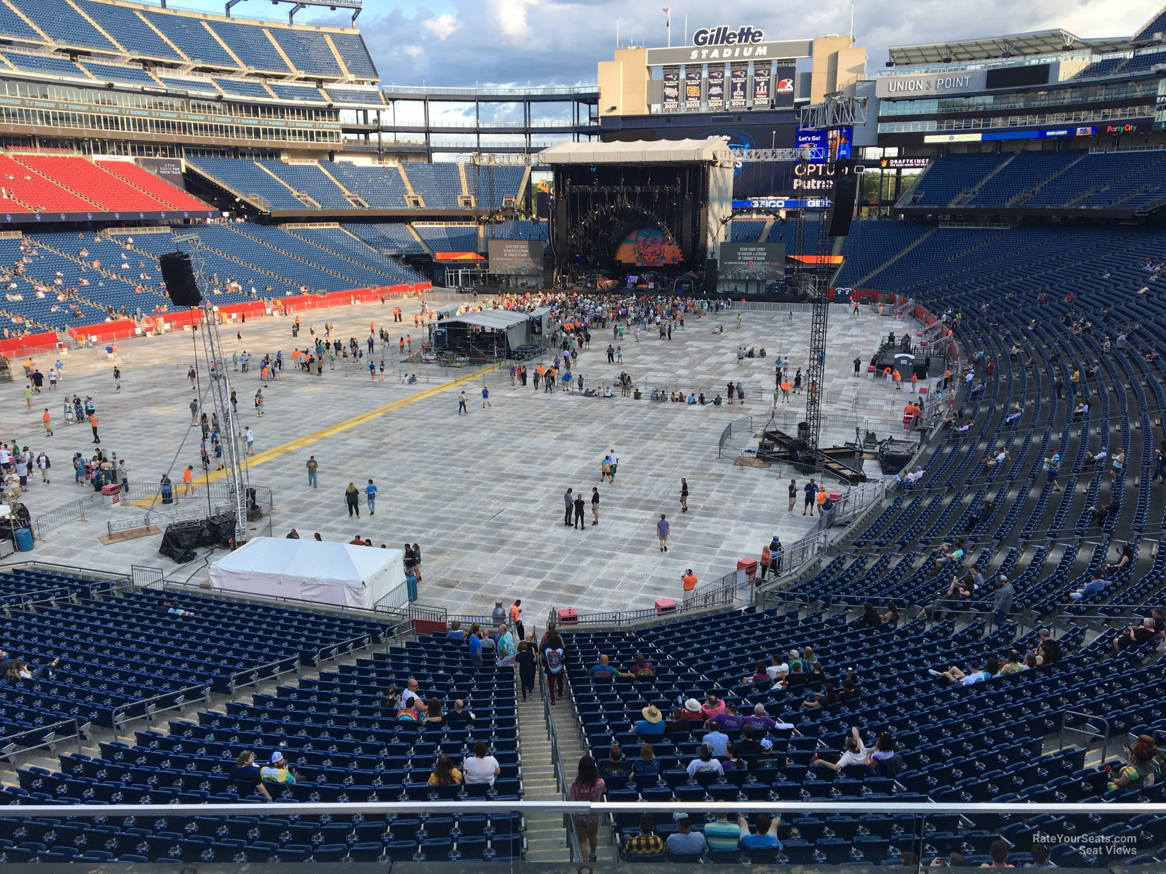 Gillette Stadium Section 240 Concert Seating RateYourSeats