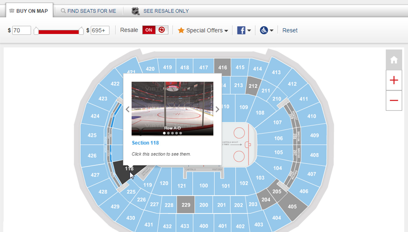Interactive Seating Chart Zero In On The Seats You Want With Ticketmaster