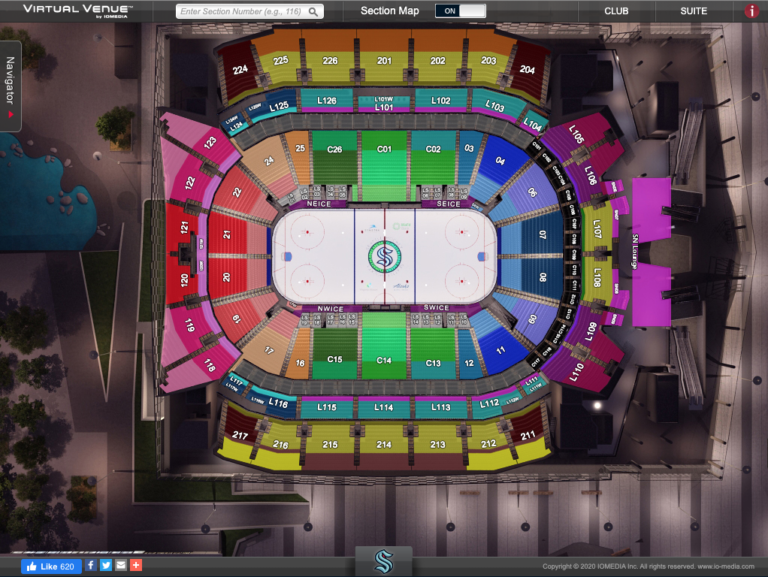 Rogers Arena Interactive Seating Chart