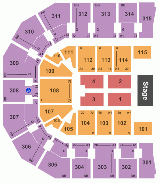 John Paul Jones Arena Seating Chart Maps Charlottesville