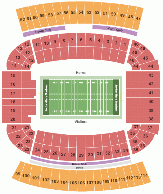 Jordan Hare Stadium Seating Chart Jordan Hare Stadium Auburn Alabama