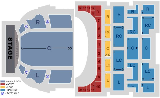 Kansas City Music Hall Seating Chart Interactive Google Search 