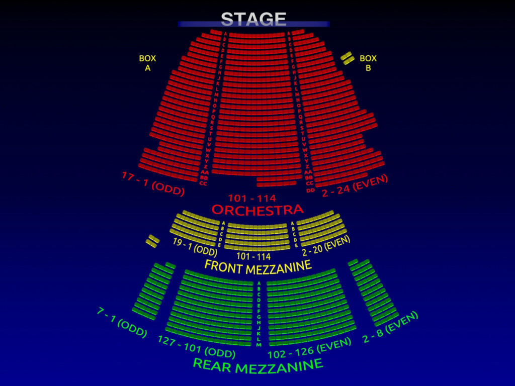 Lunt Fontanne Theatre Motown 3 D Broadway Seating Chart Broadway Scene