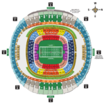 Mercedes Benz Superdome New Orleans LA Seating Chart View