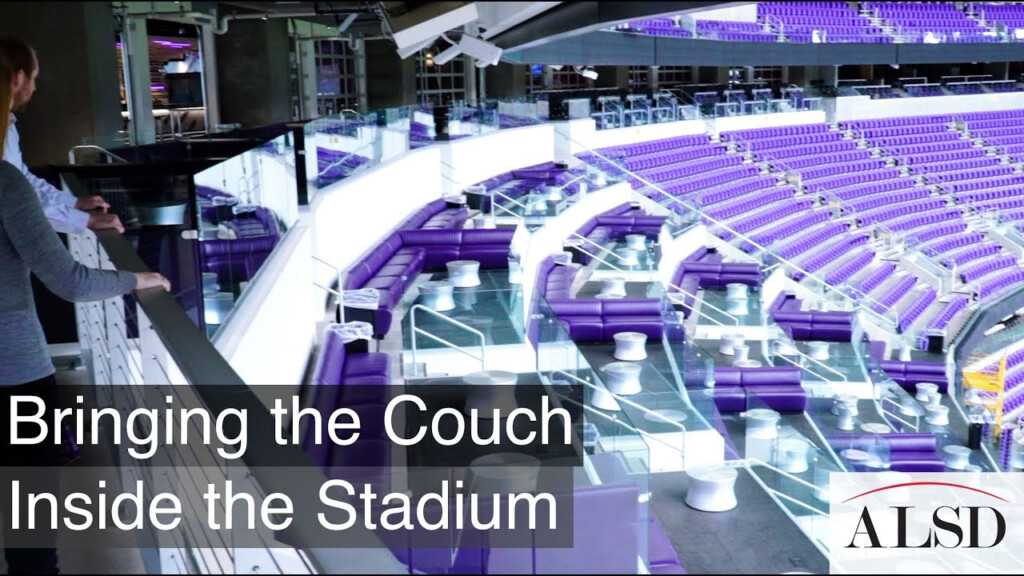 Mystic Lakes Club Purple Bringing The Couch Inside U S Bank Stadium 