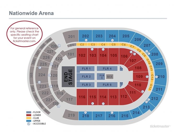 Nationwide Arena Seating Chart Seating Charts Chart Seating Plan