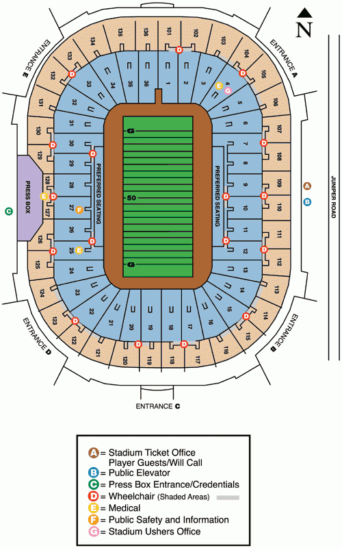 Notre Dame Stadium Seating Chart By Row Two Birds Home