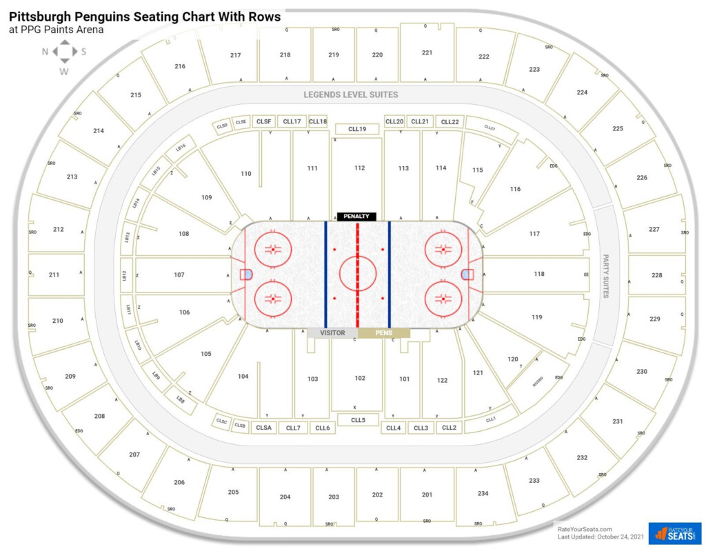 Ppg Paints Arena Seating Chart With Rows