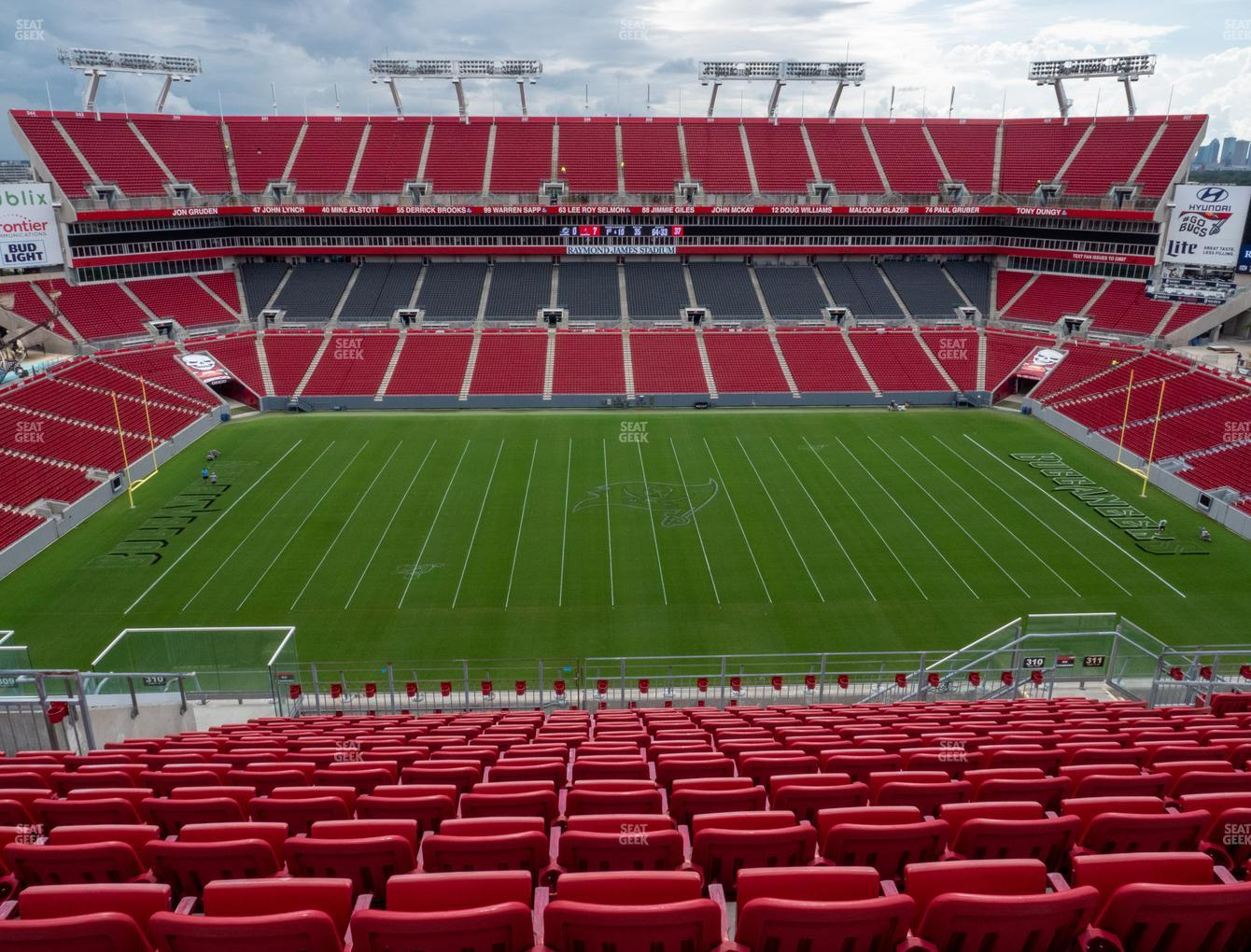 Raymond James Stadium Section 310 Seat Views SeatGeek