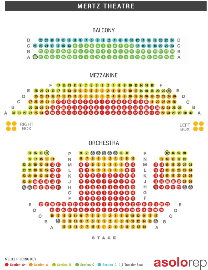 Seating Maps Asolo Repertory Theatre