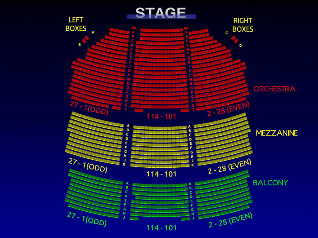 Shubert Theatre Matilda Interactive Broadway Seating Chart Broadway 