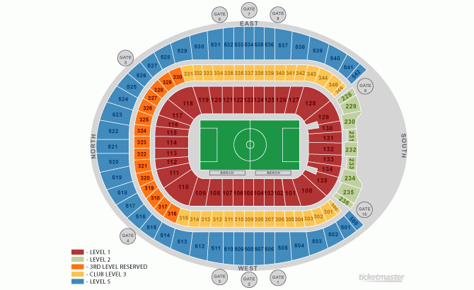 Sports Authority Field At Mile High Denver CO Seating Chart View