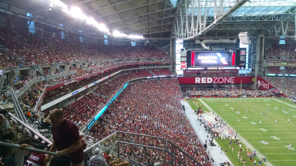 Straight Ahead Views Of Everything From The Corner State Farm Stadium 