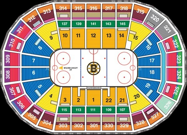 TD Garden Boston MA Seating Chart View