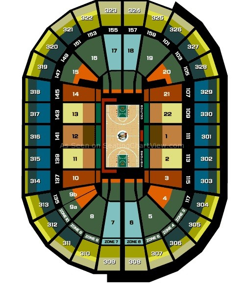 TD Garden Boston MA Seating Chart View