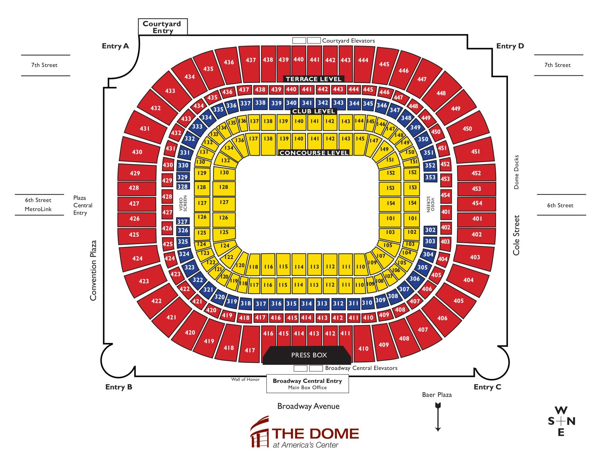 The Dome At America's Center Virtual Seating Chart