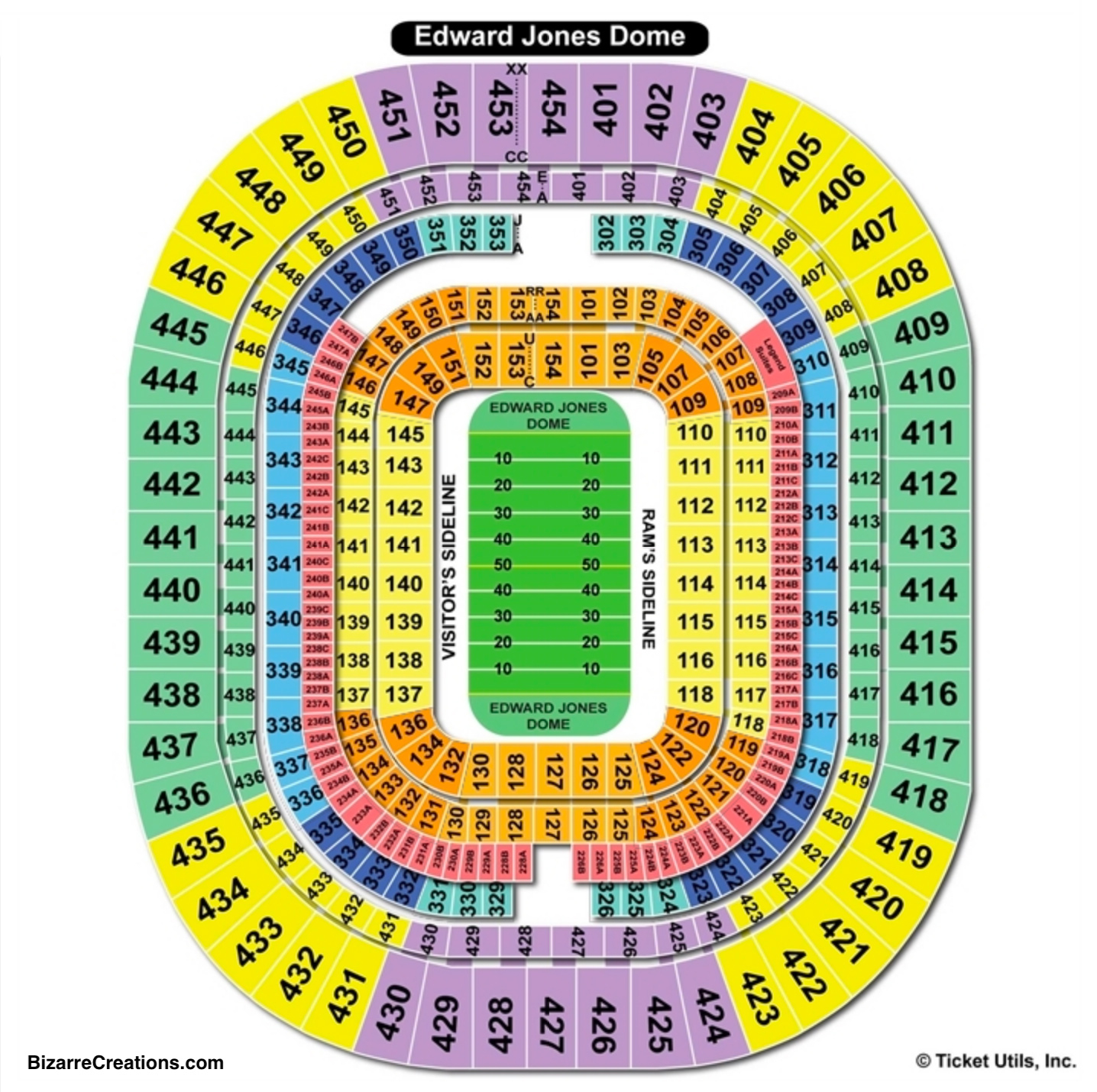 The Dome At America's Center Virtual Seating Chart