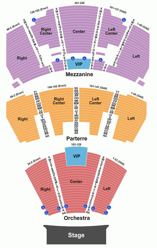 Grand Sierra Resort Seating Chart