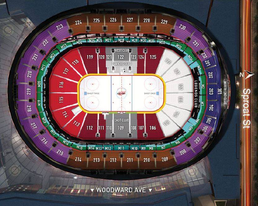 Blue Cross Arena Seating Chart Rows