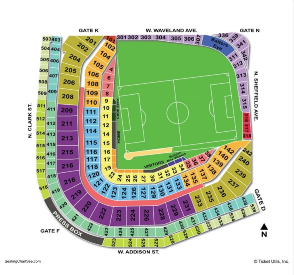 Wrigley Field Seating Chart Seating Charts Tickets